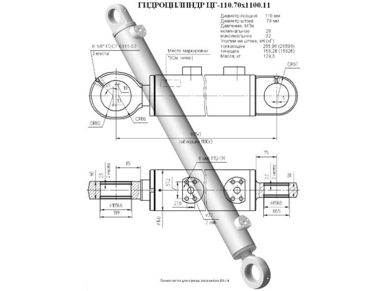 ЦГ-110.70х1100.11