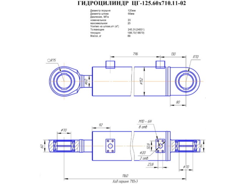 ЦГ-125.60х710.11-02