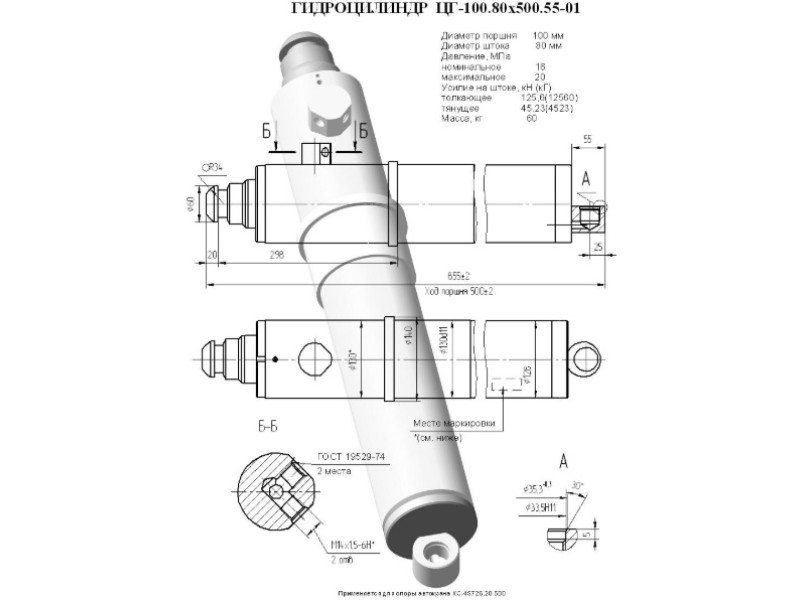 ЦГ-100.80х500.55-01